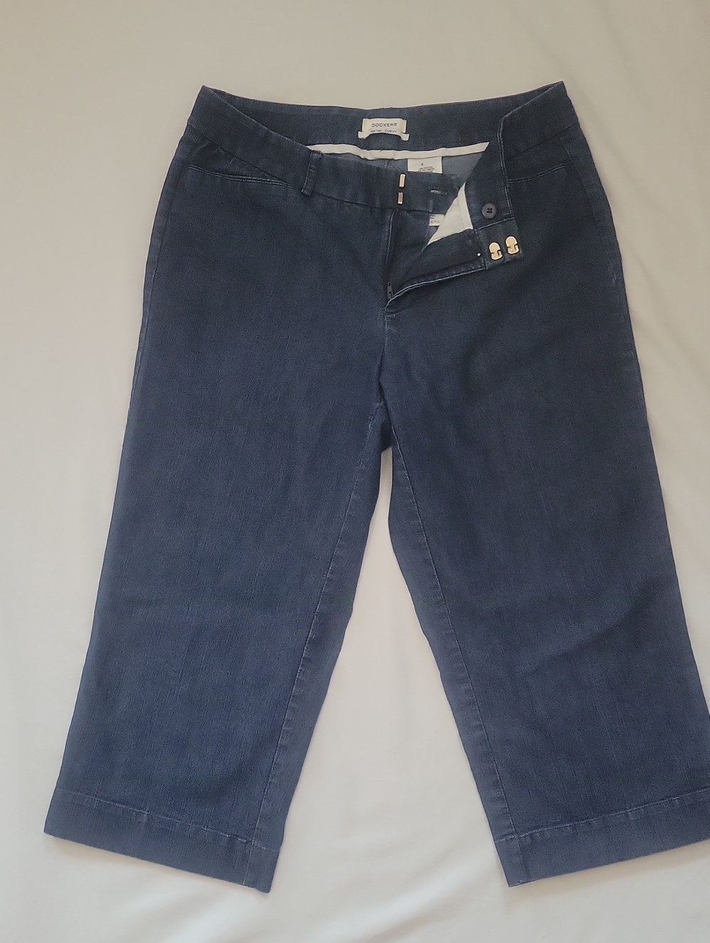 Dockers Women's Navy Cropped Jeans